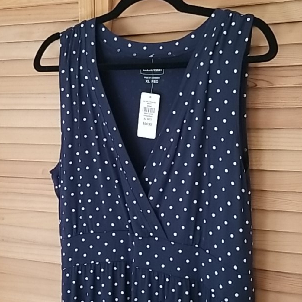 NWT LL Bean Sleeveless Summer Knit Dress